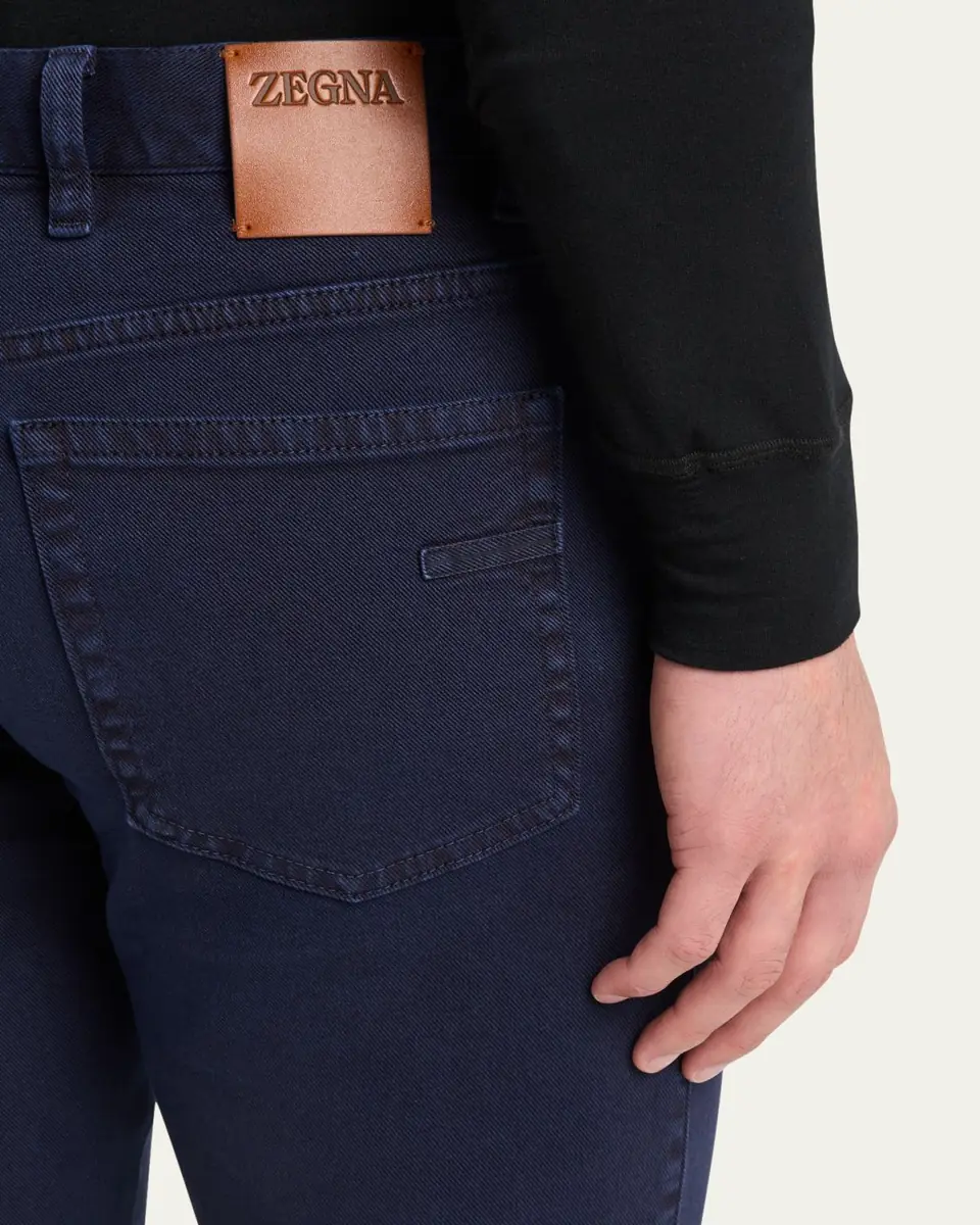 ZEGNA Men's Comfort Delave Five-Pocket Jeans | Thumbnail 2 ZEGNA Men's Comfort Delave Five-Pocket Jeans | Thumbnail 2
