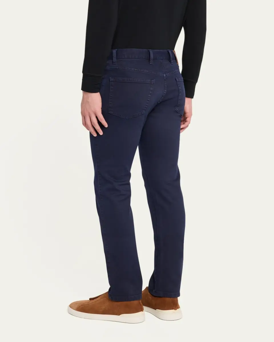 ZEGNA Men's Comfort Delave Five-Pocket Jeans | Thumbnail 3 ZEGNA Men's Comfort Delave Five-Pocket Jeans | Thumbnail 3