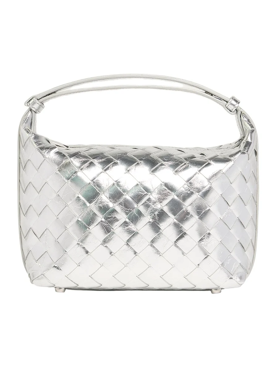 Mini Wallace Metallic Leather Shoulder Bag Mini Wallace Metallic Leather Shoulder Bag