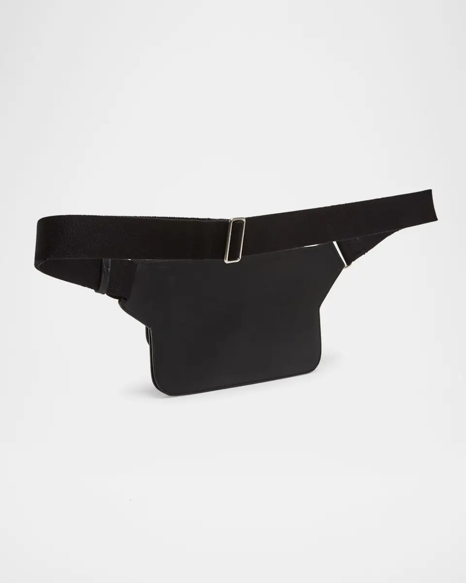 Saint Laurent Men's New Line Leather Belt Bag | Thumbnail 2