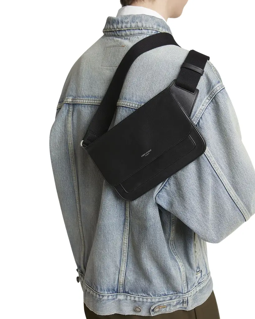 Men's New Line Leather Belt Bag Men's New Line Leather Belt Bag