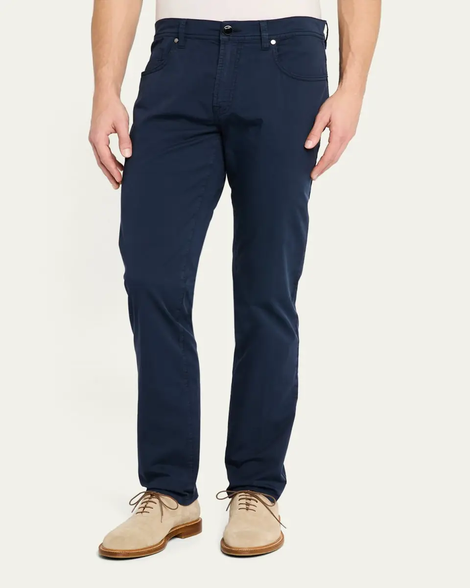 Cesare Attolini Men's Stretch Five-Pocket Pants | Thumbnail 4 Cesare Attolini Men's Stretch Five-Pocket Pants | Thumbnail 4