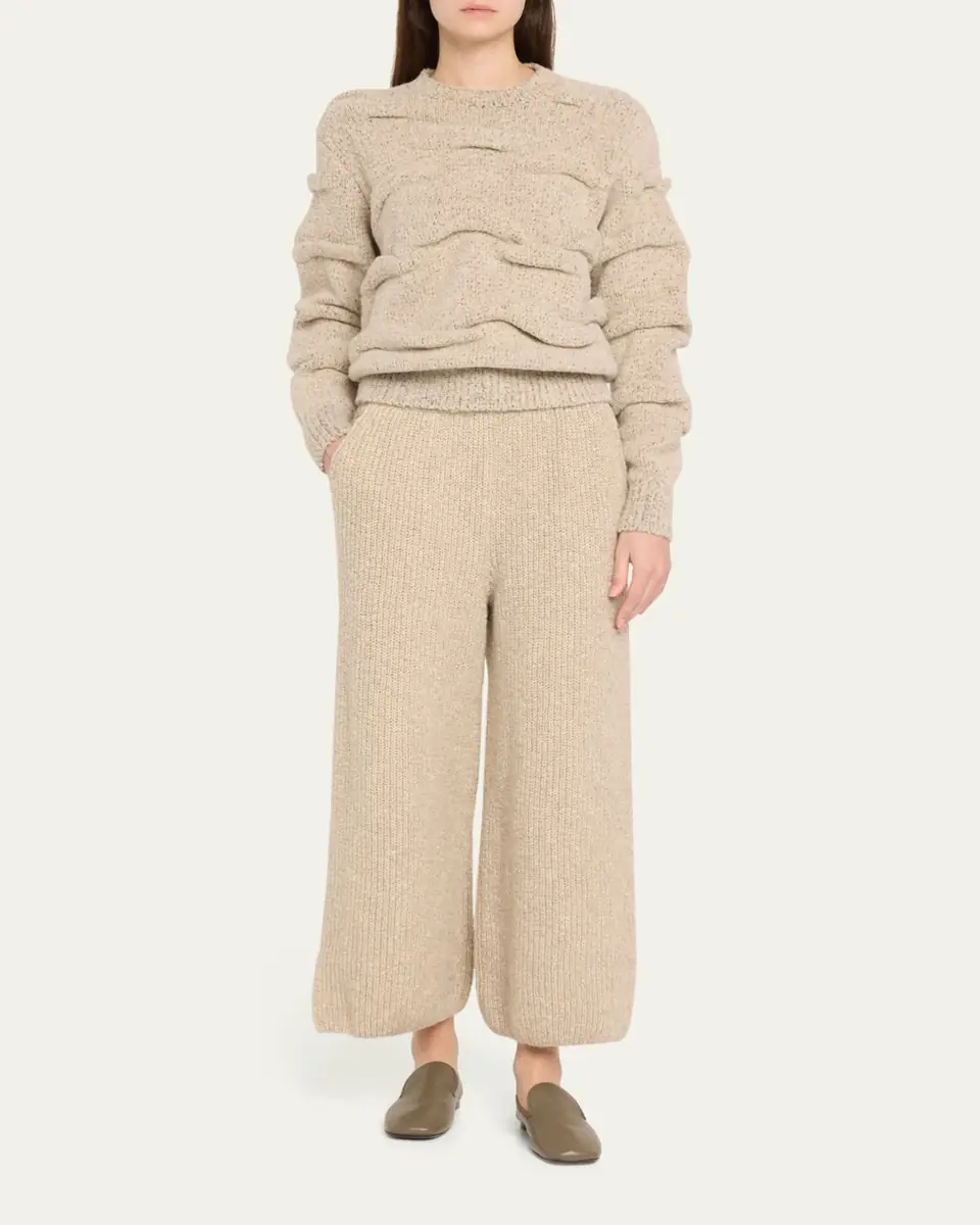 Loro Piana Valduggia Drawstring Cashmere GG 5 Pants | Thumbnail 2