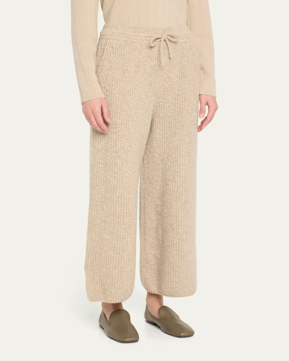 Loro Piana Valduggia Drawstring Cashmere GG 5 Pants | Thumbnail 4