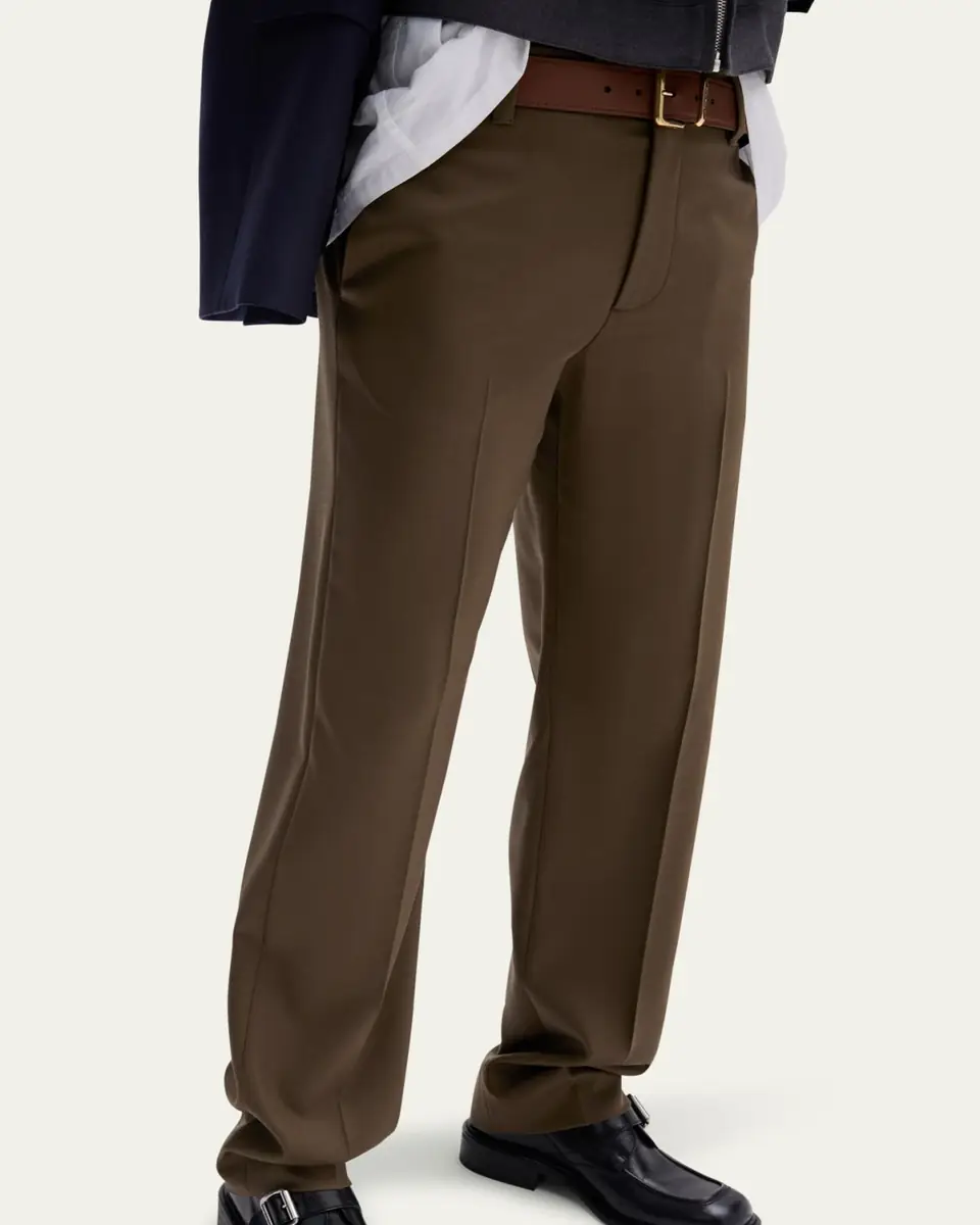 Miu Miu Straight Leg Wool Pants | Thumbnail 2