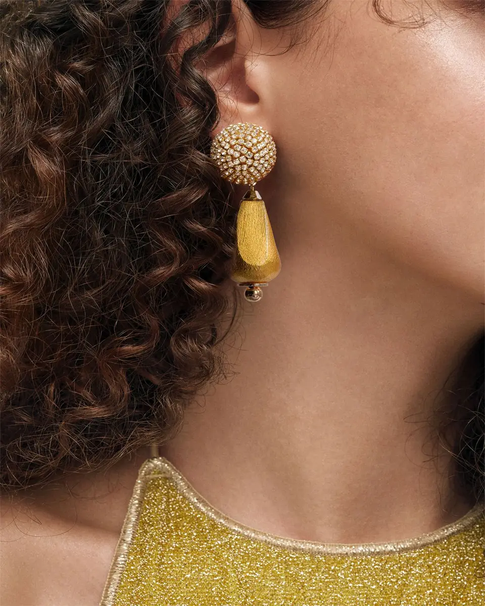 Saule Label Dalia Earrings in Gilded Gold | Thumbnail 2