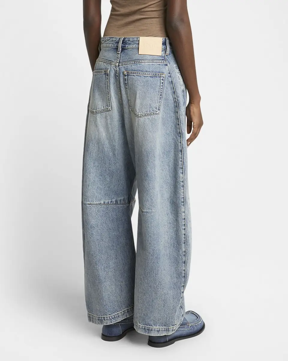 Loewe Anagram Barrel Leg Jeans | Thumbnail 2 Loewe Anagram Barrel Leg Jeans | Thumbnail 2