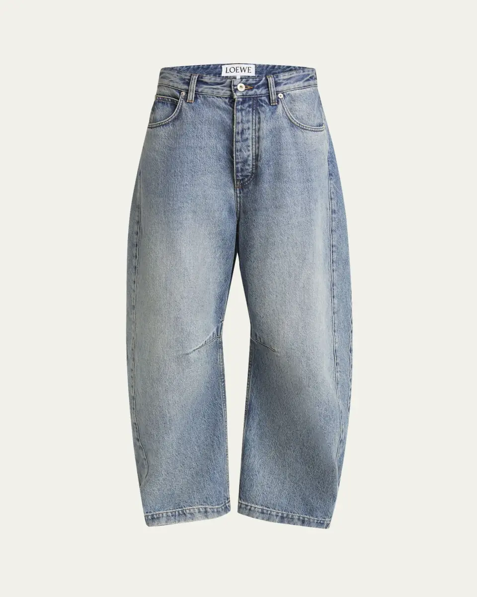 Loewe Anagram Barrel Leg Jeans | Thumbnail 5 Loewe Anagram Barrel Leg Jeans | Thumbnail 5