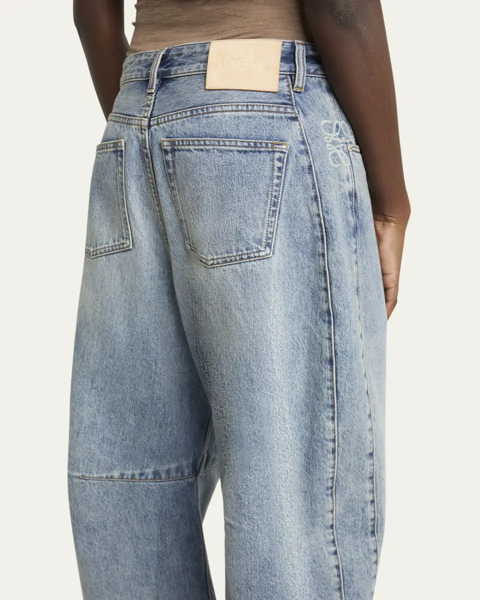 Loewe Anagram Barrel Leg Jeans | Thumbnail 9 Loewe Anagram Barrel Leg Jeans | Thumbnail 9