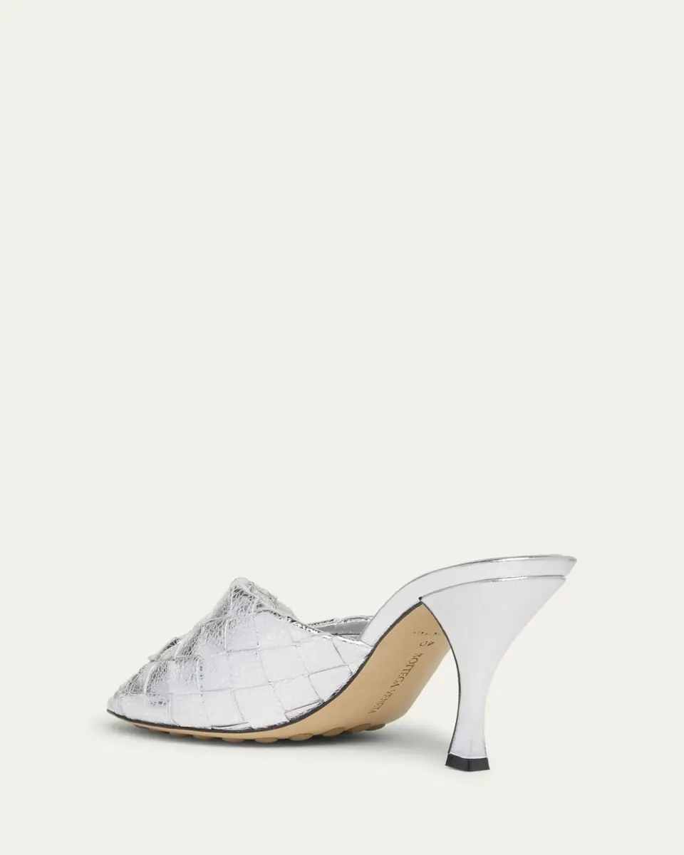 Bottega Veneta Blink Metallic Napa Sandals | Thumbnail 4