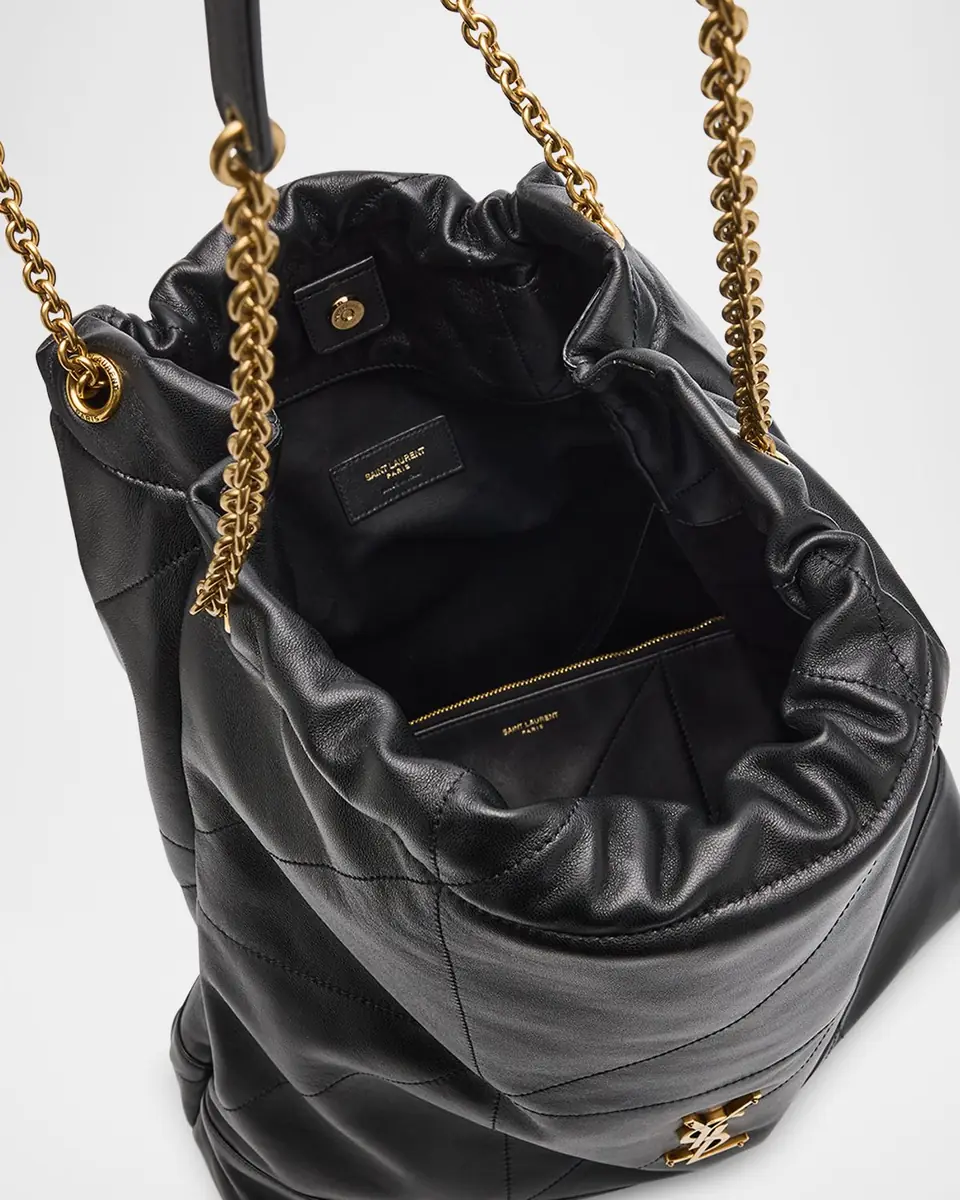 Saint Laurent Jamie Large Pochon YSL Shoulder Bag in Quilted Lambskin Leather | Thumbnail 2
