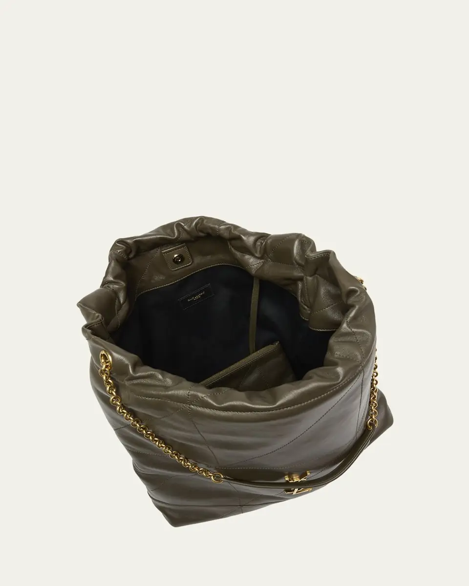 Saint Laurent Jamie Large Pochon YSL Shoulder Bag in Quilted Lambskin Leather | Thumbnail 17