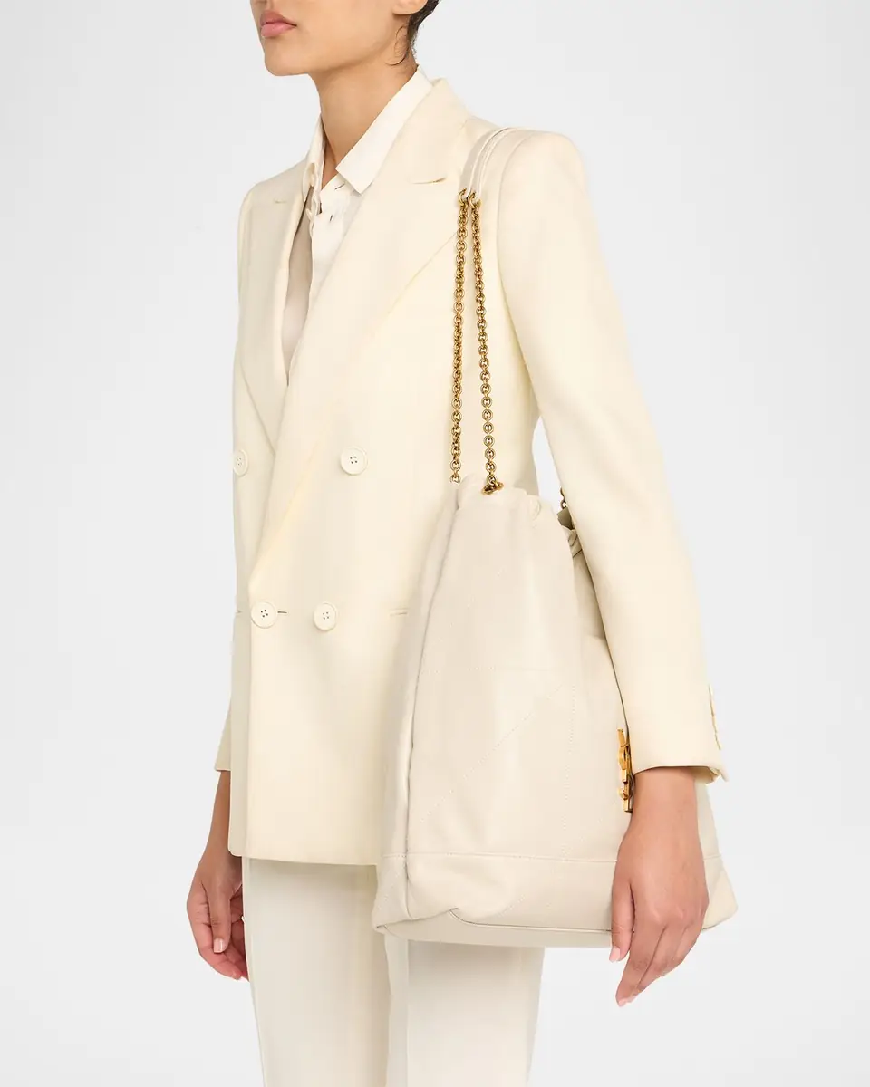 Saint Laurent Jamie Large Pochon YSL Shoulder Bag in Quilted Lambskin Leather | Thumbnail 19