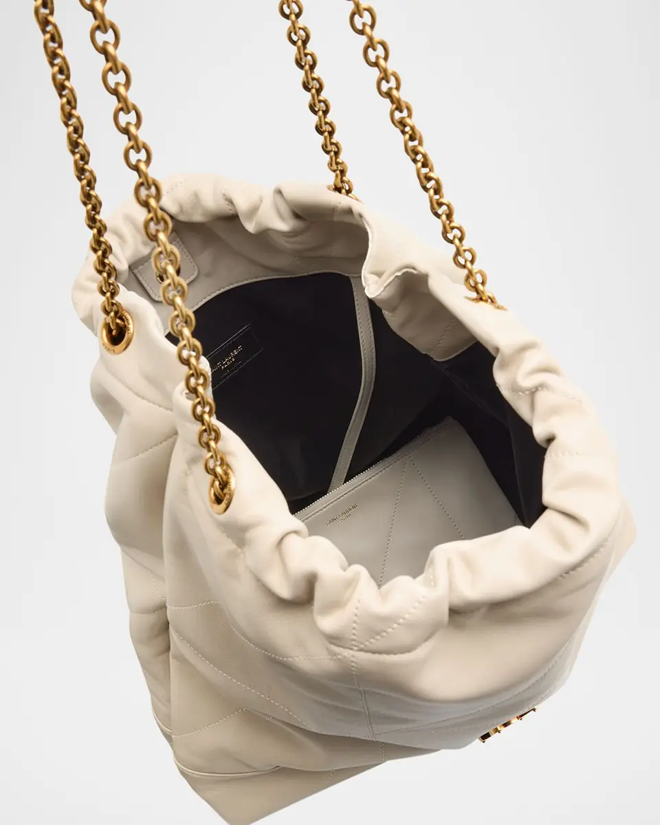 Saint Laurent Jamie Large Pochon YSL Shoulder Bag in Quilted Lambskin Leather | Thumbnail 21