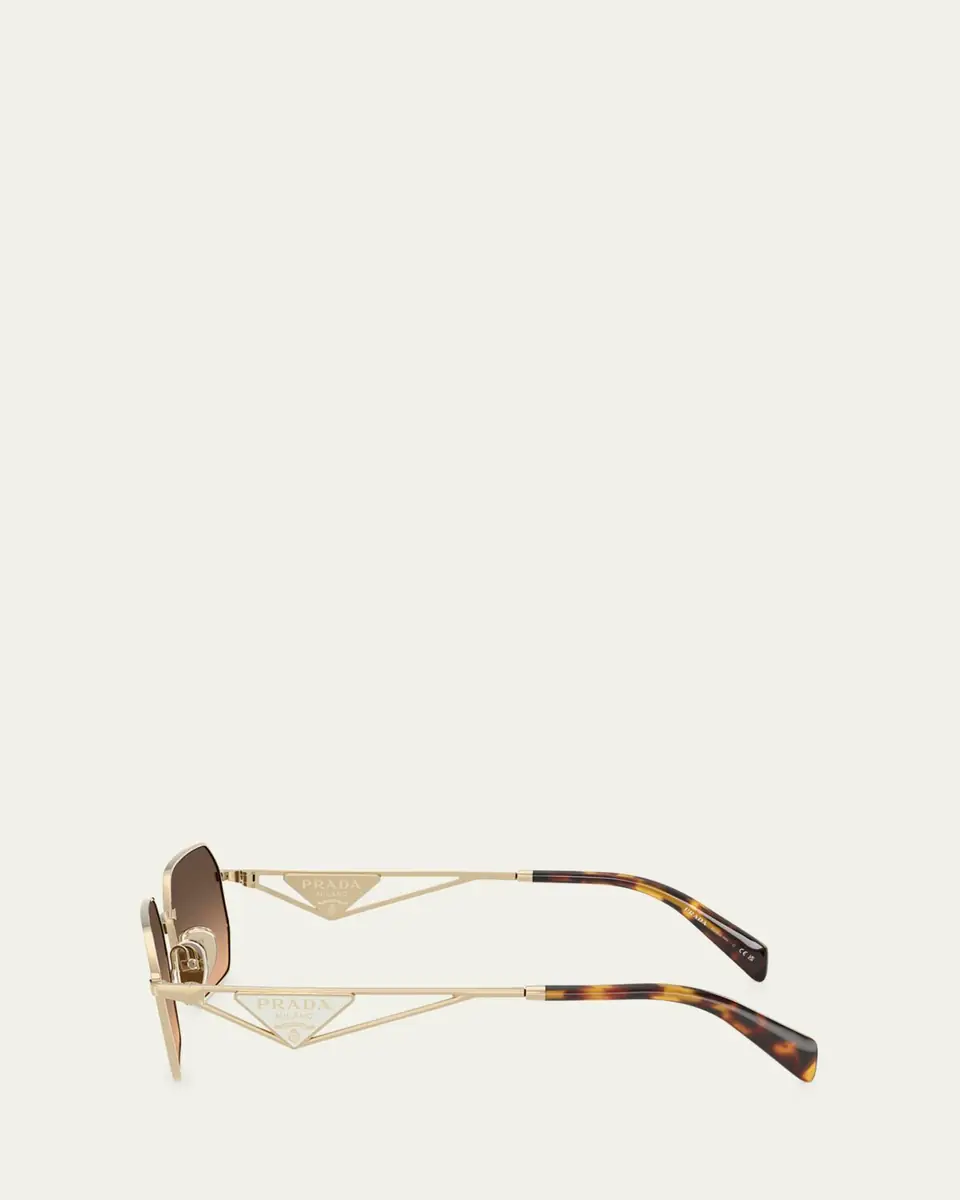 Prada Metal & Plastic Rectangle Sunglasses | Thumbnail 2 Prada Metal & Plastic Rectangle Sunglasses | Thumbnail 2