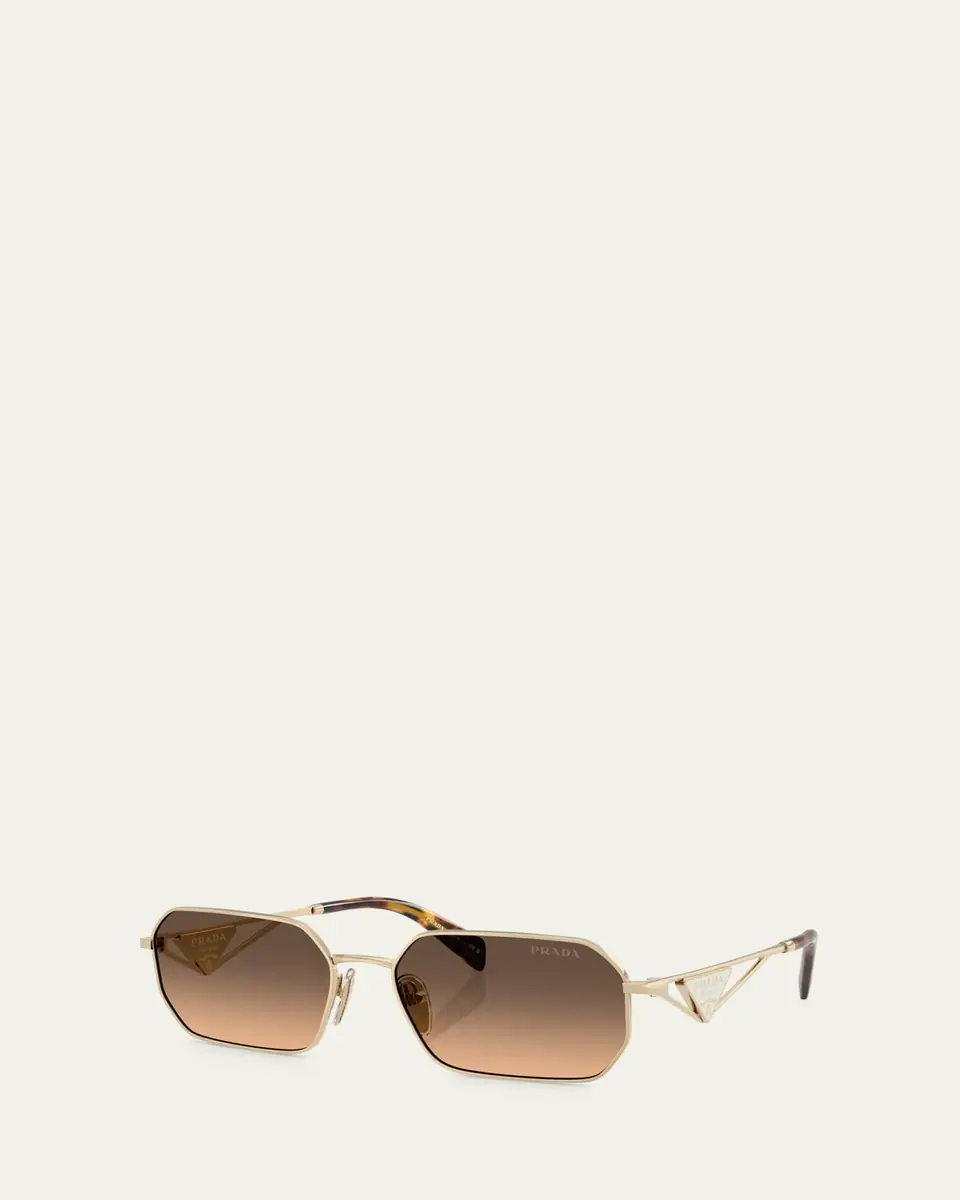 Prada Metal & Plastic Rectangle Sunglasses | Thumbnail 3 Prada Metal & Plastic Rectangle Sunglasses | Thumbnail 3
