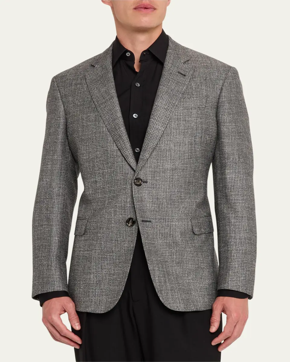 Giorgio Armani Men's Crushed Texture Sport Coat | Thumbnail 4