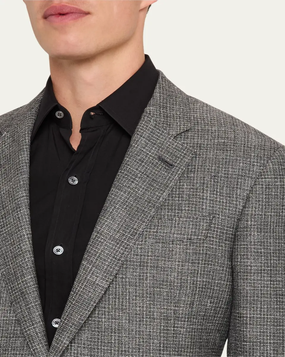 Giorgio Armani Men's Crushed Texture Sport Coat | Thumbnail 5