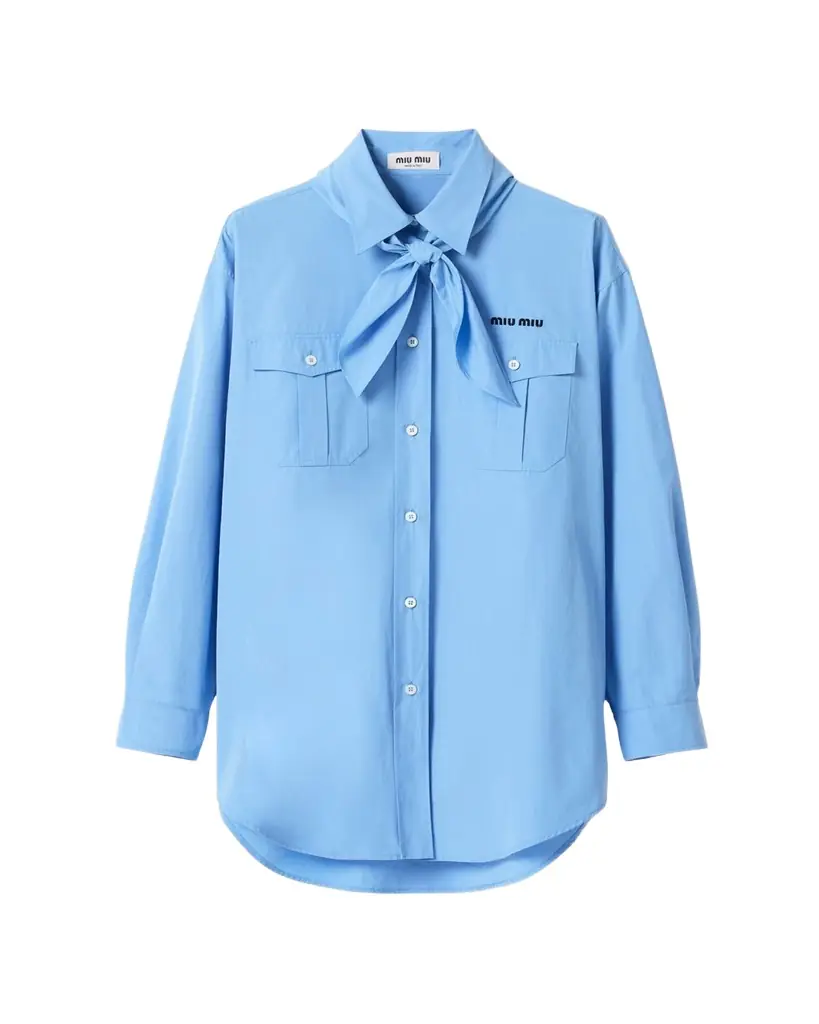 Neck-Tie Button-Down Shirt
