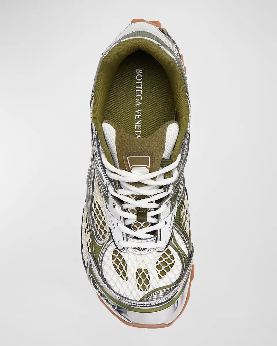 Bottega Veneta Orbit Metallic Net Runner Sneakers | Thumbnail 12 Bottega Veneta Orbit Metallic Net Runner Sneakers | Thumbnail 12