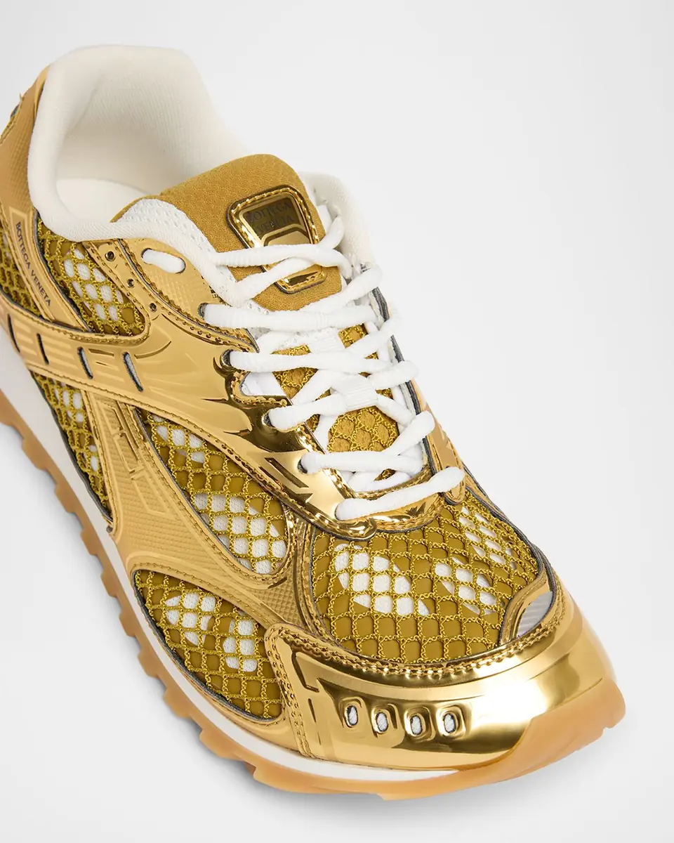 Bottega Veneta Orbit Metallic Net Runner Sneakers | Thumbnail 23 Bottega Veneta Orbit Metallic Net Runner Sneakers | Thumbnail 23
