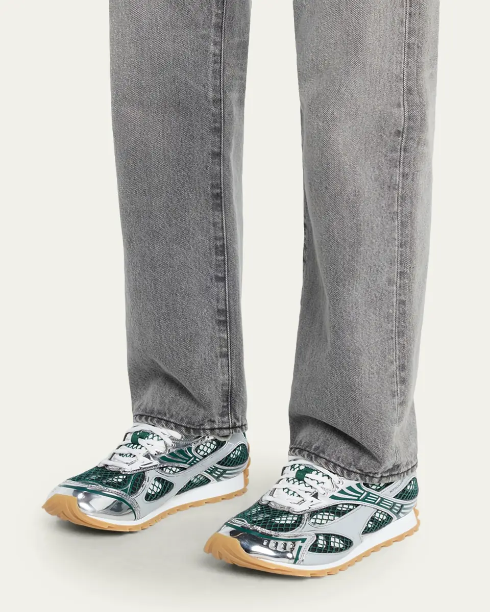 Bottega Veneta Orbit Metallic Net Runner Sneakers | Thumbnail 86 Bottega Veneta Orbit Metallic Net Runner Sneakers | Thumbnail 86