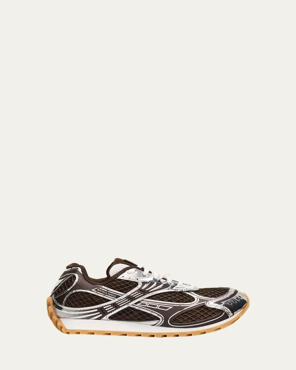 Bottega Veneta Orbit Metallic Net Runner Sneakers | Thumbnail 90 Bottega Veneta Orbit Metallic Net Runner Sneakers | Thumbnail 90