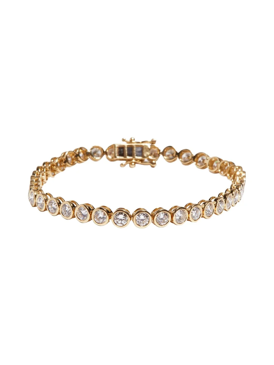 Kendall Row 14K Yellow Gold Lab Grown Diamond Tennis Bracelet