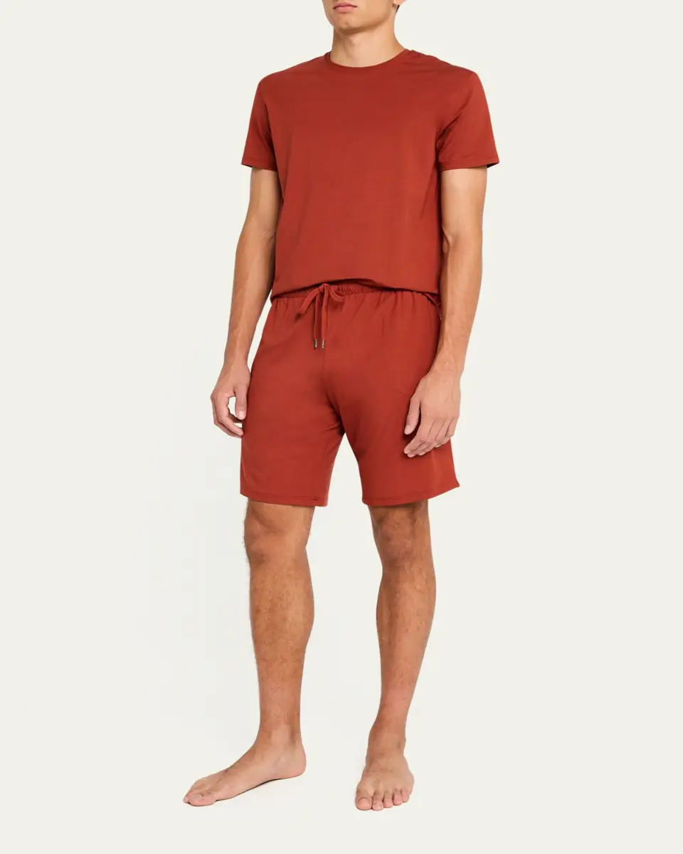 Derek Rose Men's Modal Stretch Drawstring Shorts | Thumbnail 2 Derek Rose Men's Modal Stretch Drawstring Shorts | Thumbnail 2
