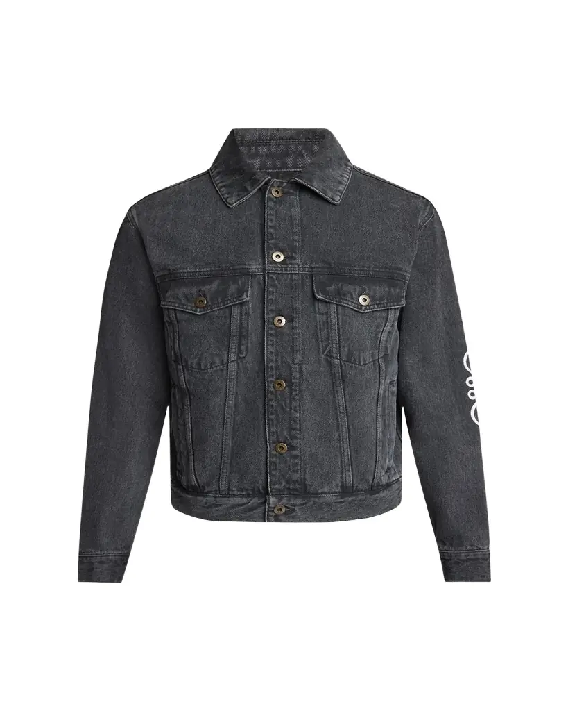 Loewe Men's Anagram Elbow Trucker Jacket | Image 1 Loewe Men's Anagram Elbow Trucker Jacket | Image 1