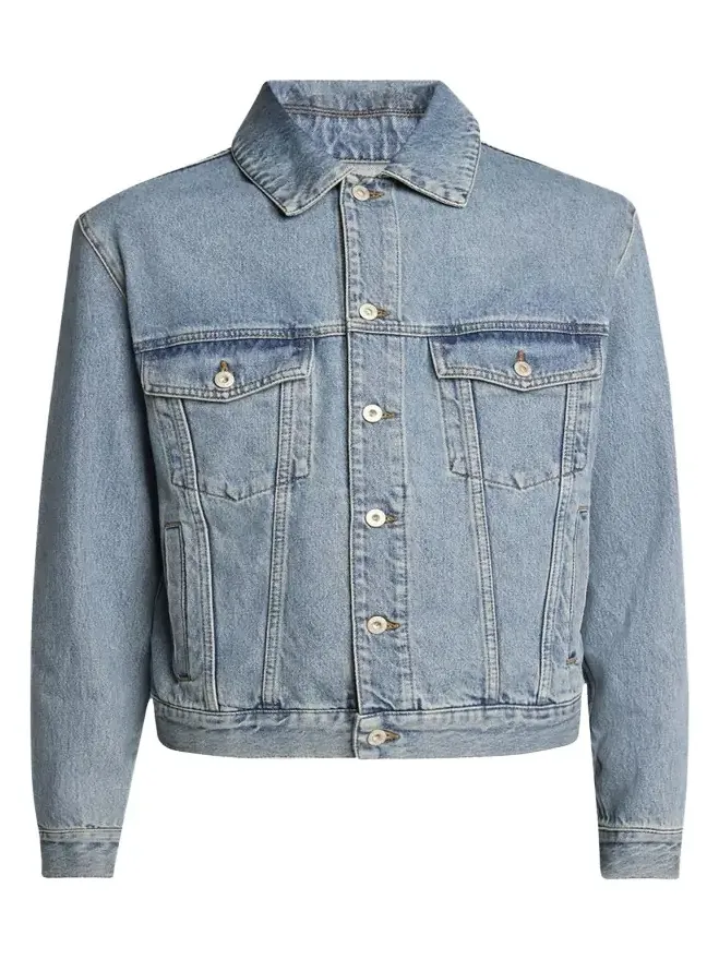 Men's Anagram Elbow Trucker Jacket Men's Anagram Elbow Trucker Jacket