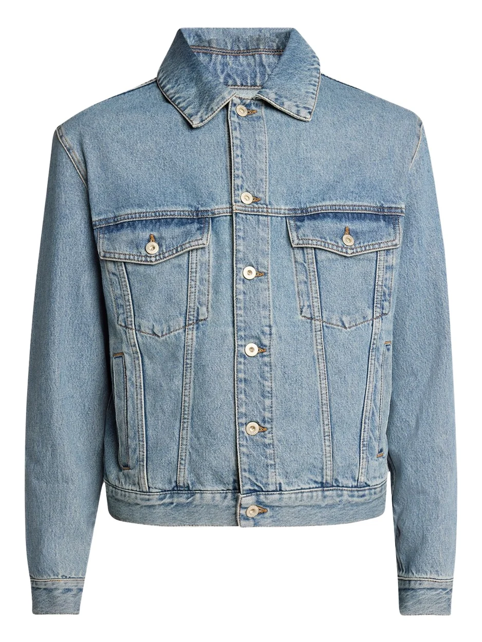 Loewe Men's Anagram Elbow Trucker Jacket