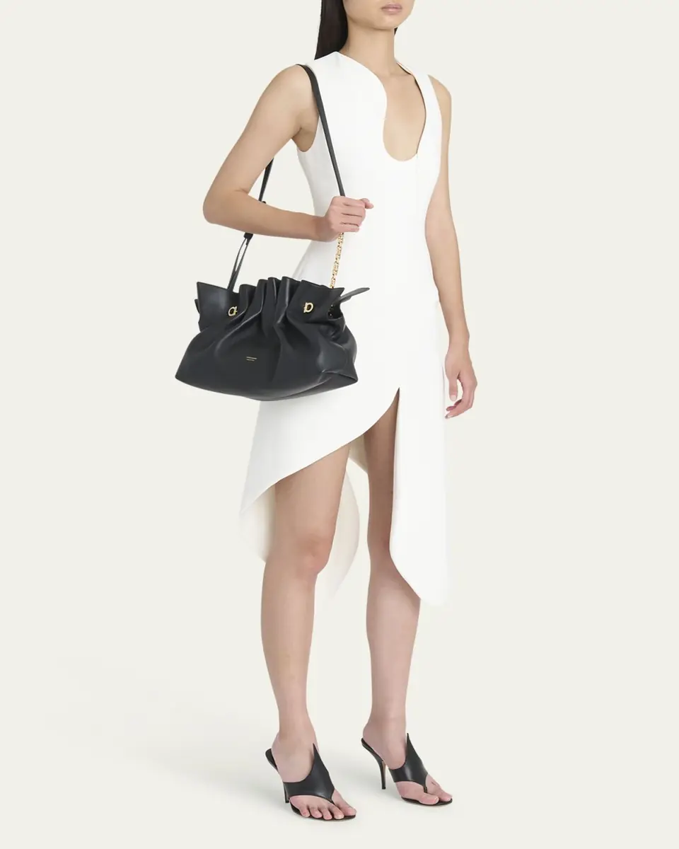 Ferragamo Medium Gancio Piercing Shoulder Bag | Thumbnail 3 Ferragamo Medium Gancio Piercing Shoulder Bag | Thumbnail 3