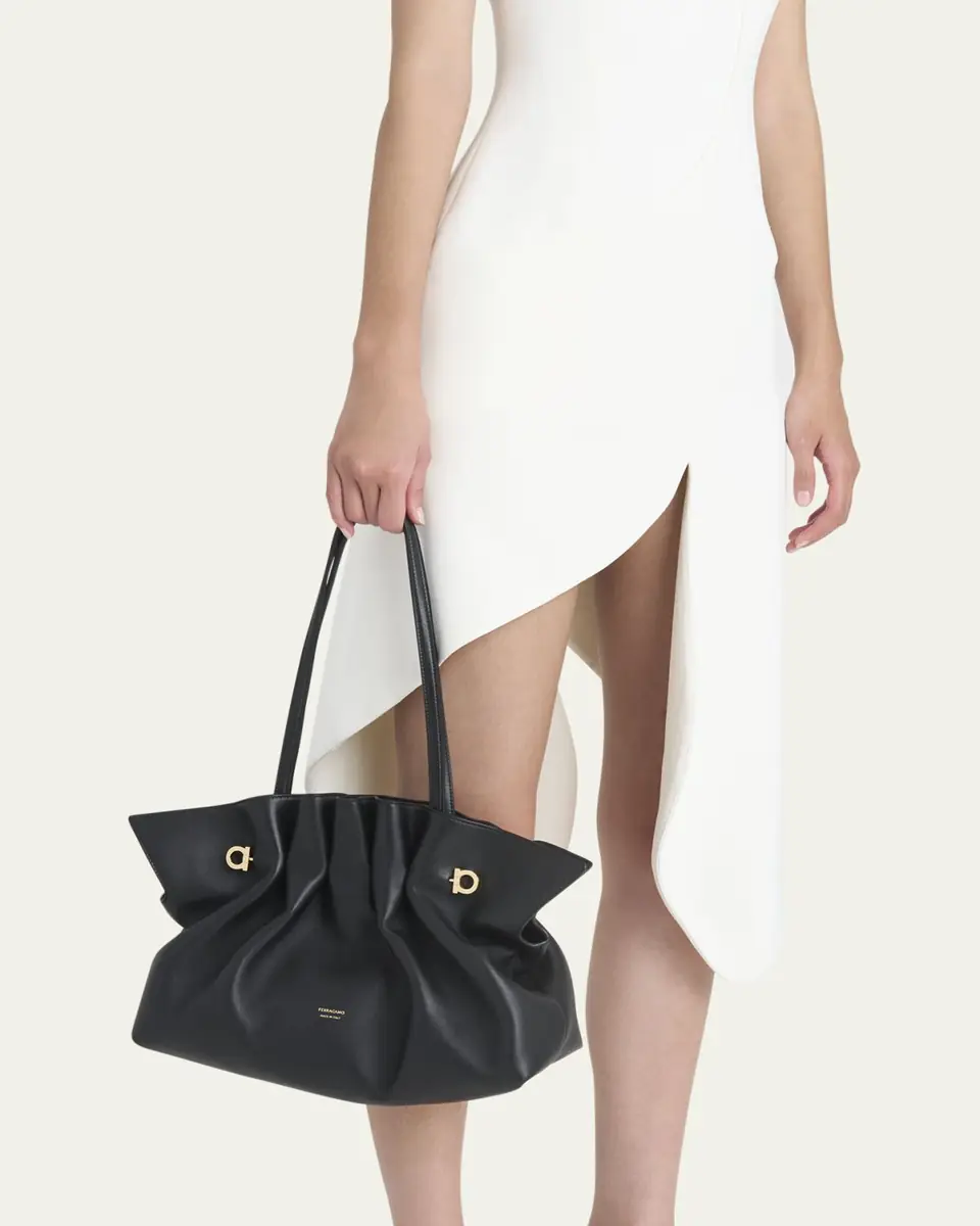 Ferragamo Medium Gancio Piercing Shoulder Bag | Thumbnail 5 Ferragamo Medium Gancio Piercing Shoulder Bag | Thumbnail 5