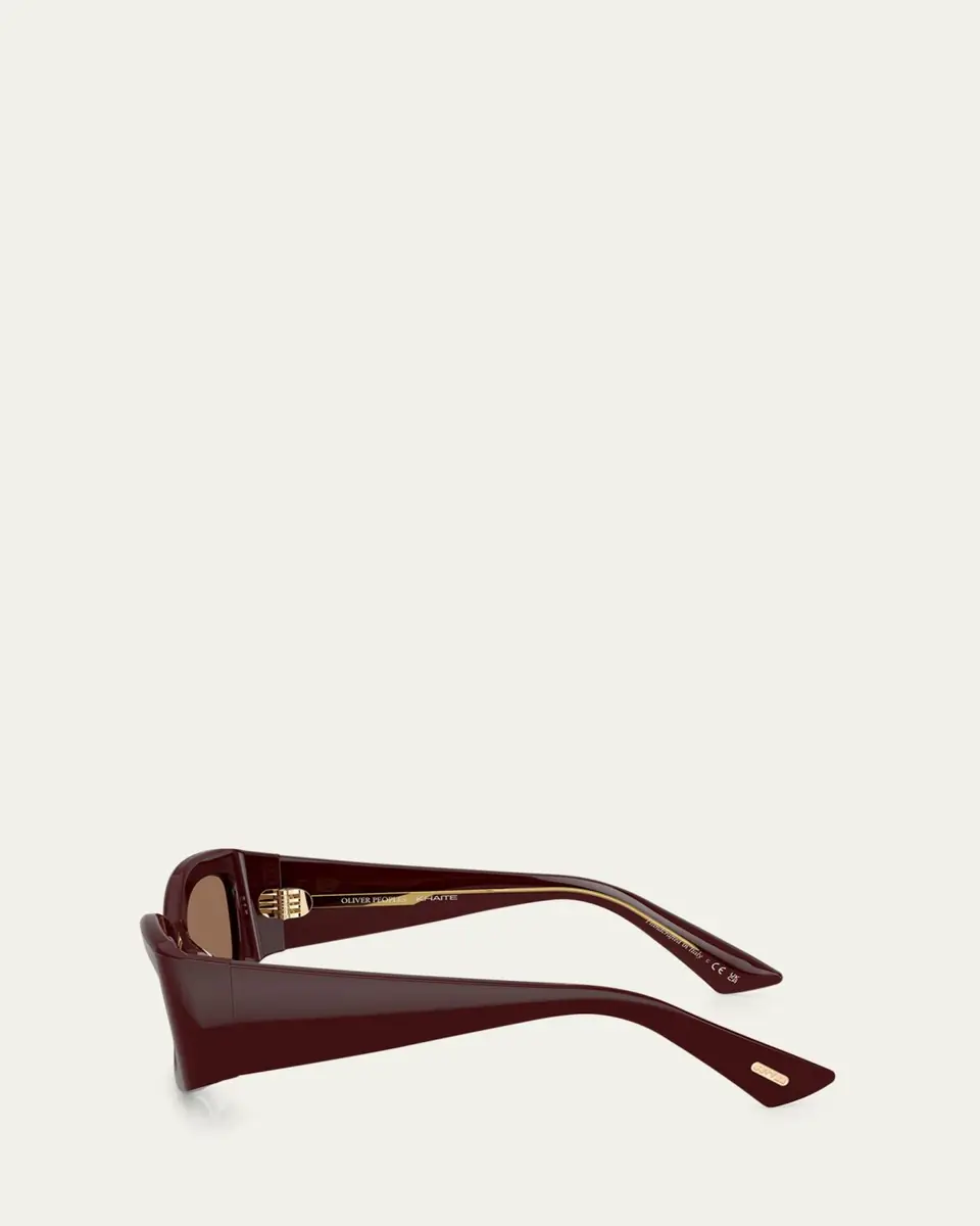Khaite x Oliver Peoples Ov5575su Rectangle Acetate Sunglasses | Thumbnail 3 Khaite x Oliver Peoples Ov5575su Rectangle Acetate Sunglasses | Thumbnail 3