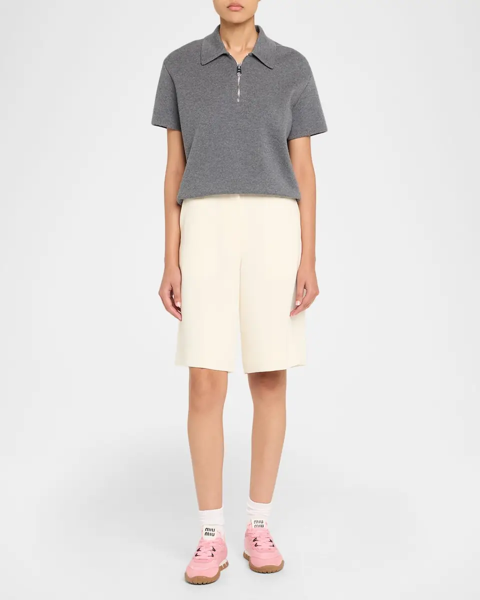 Miu Miu Low-Top Nylon & Leather Sneakers | Thumbnail 15