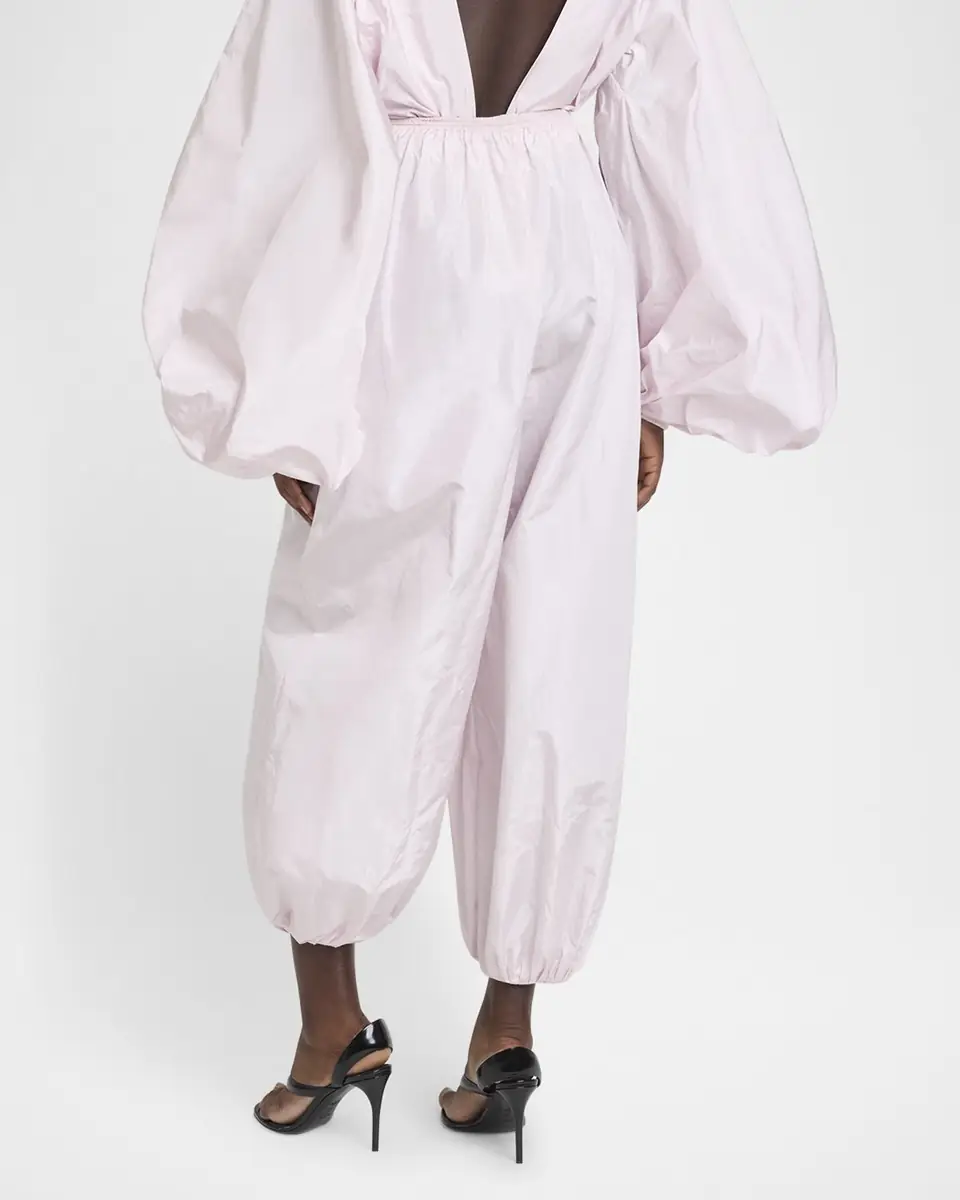 ALAÏA Balloon Silk Taffeta Pants | Thumbnail 2