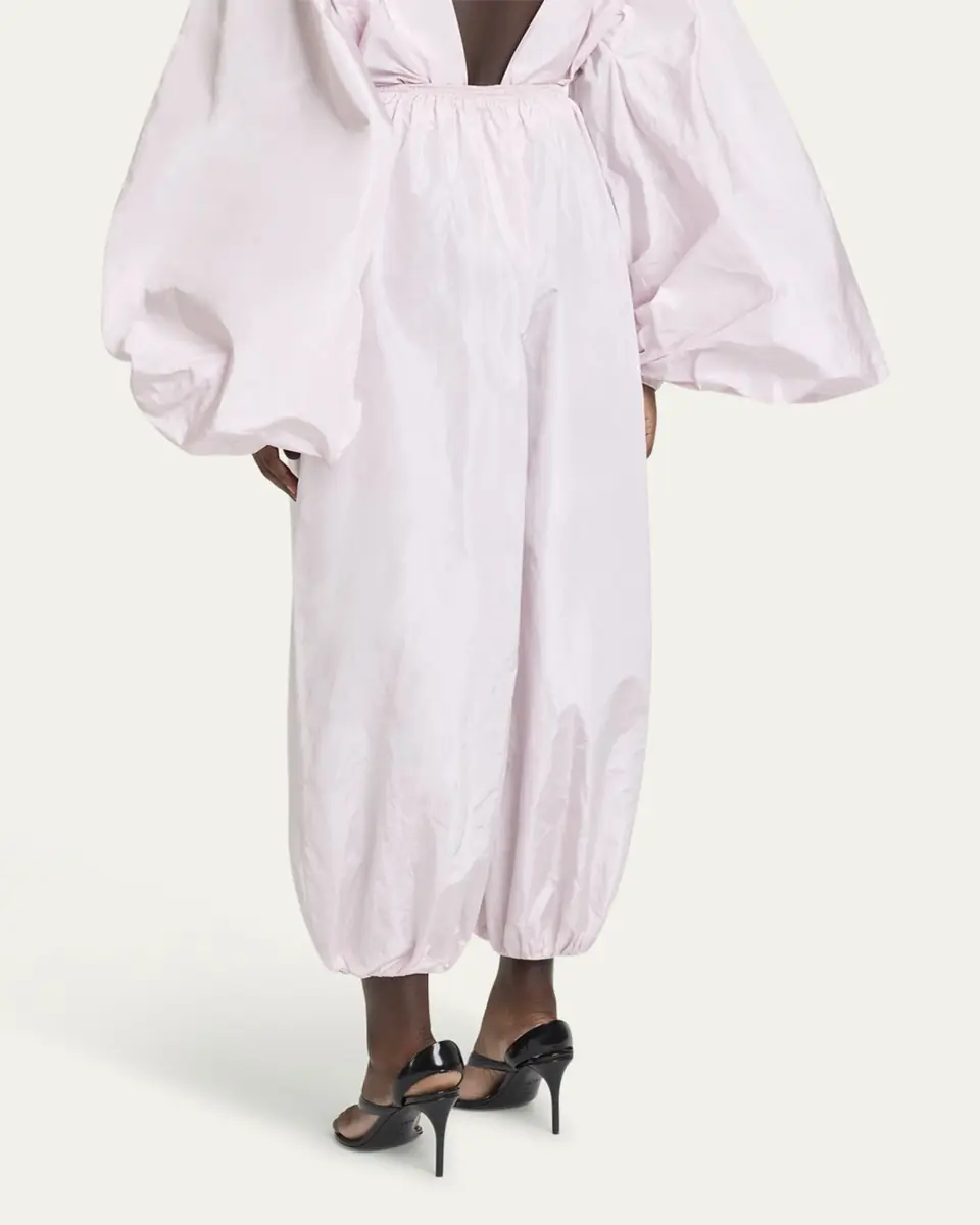 ALAÏA Balloon Silk Taffeta Pants | Thumbnail 7