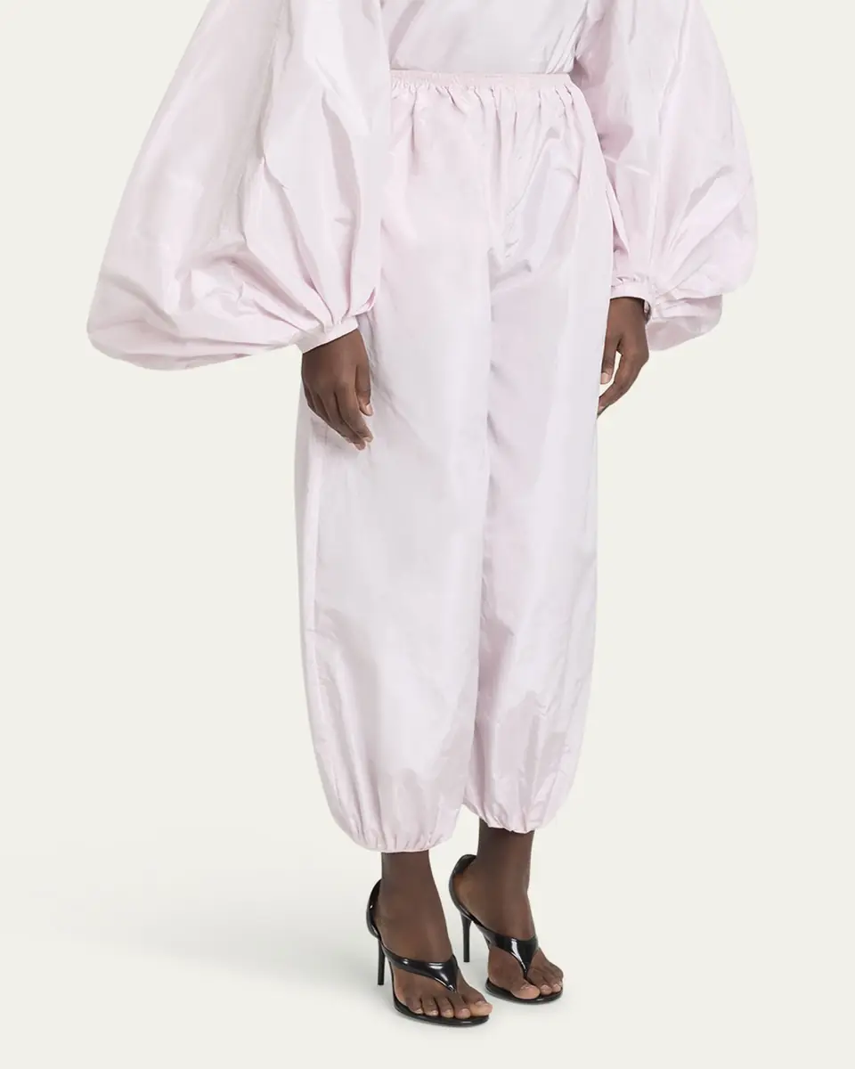 ALAÏA Balloon Silk Taffeta Pants | Thumbnail 8