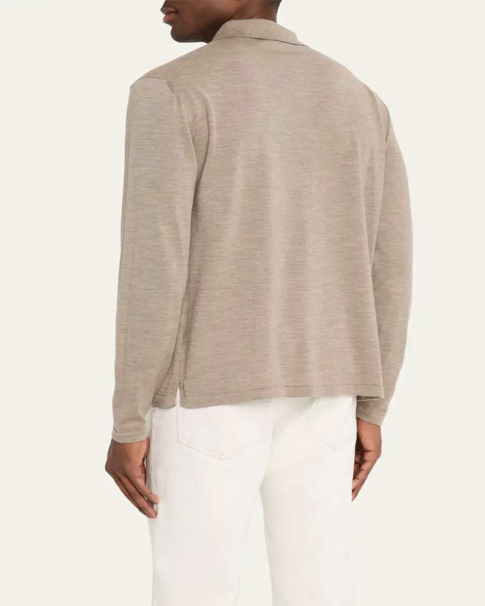 Bergdorf Goodman Men's Wool Overshirt Cardigan | Thumbnail 2
