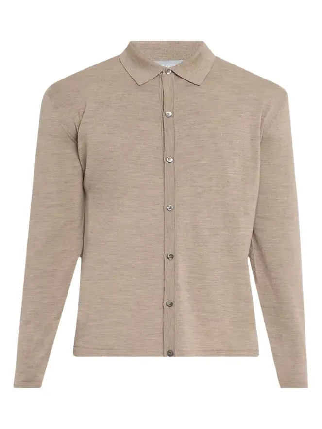 Bergdorf Goodman Men's Wool Overshirt Cardigan
