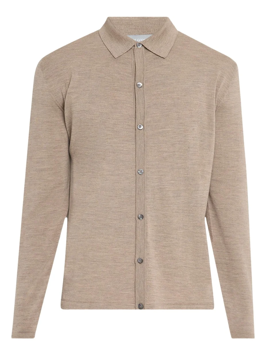 Bergdorf Goodman Men's Wool Overshirt Cardigan