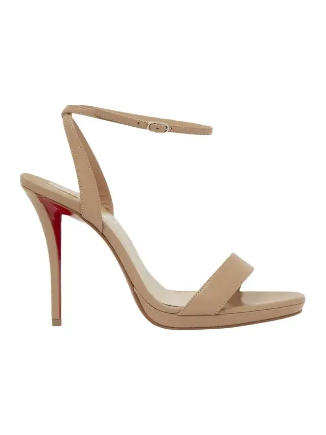 120mm Miss Z Leather Ankle-Strap Sandals