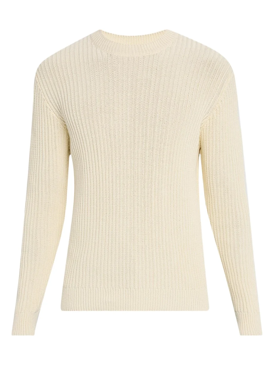 Bergdorf Goodman Men's Wide Rib Cotton Crewneck Sweater