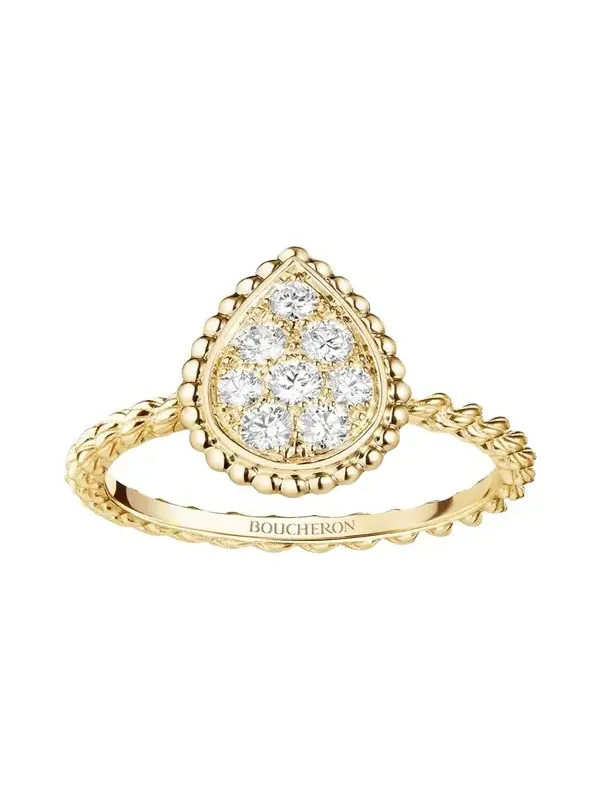 Serpent Boheme S Motif Ring with Diamonds