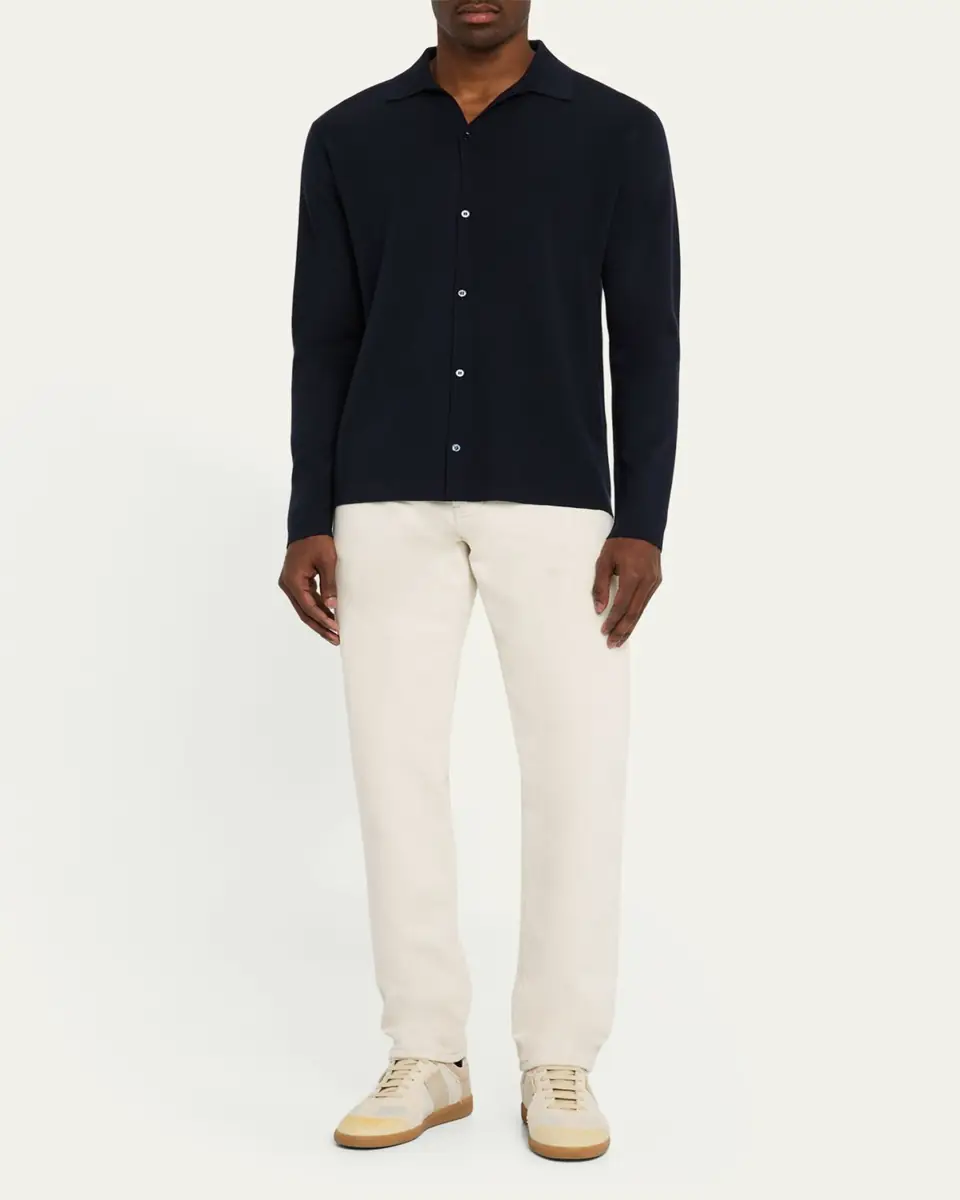 Maurizio Baldassari Men's Wool Knit Overshirt | Thumbnail 2