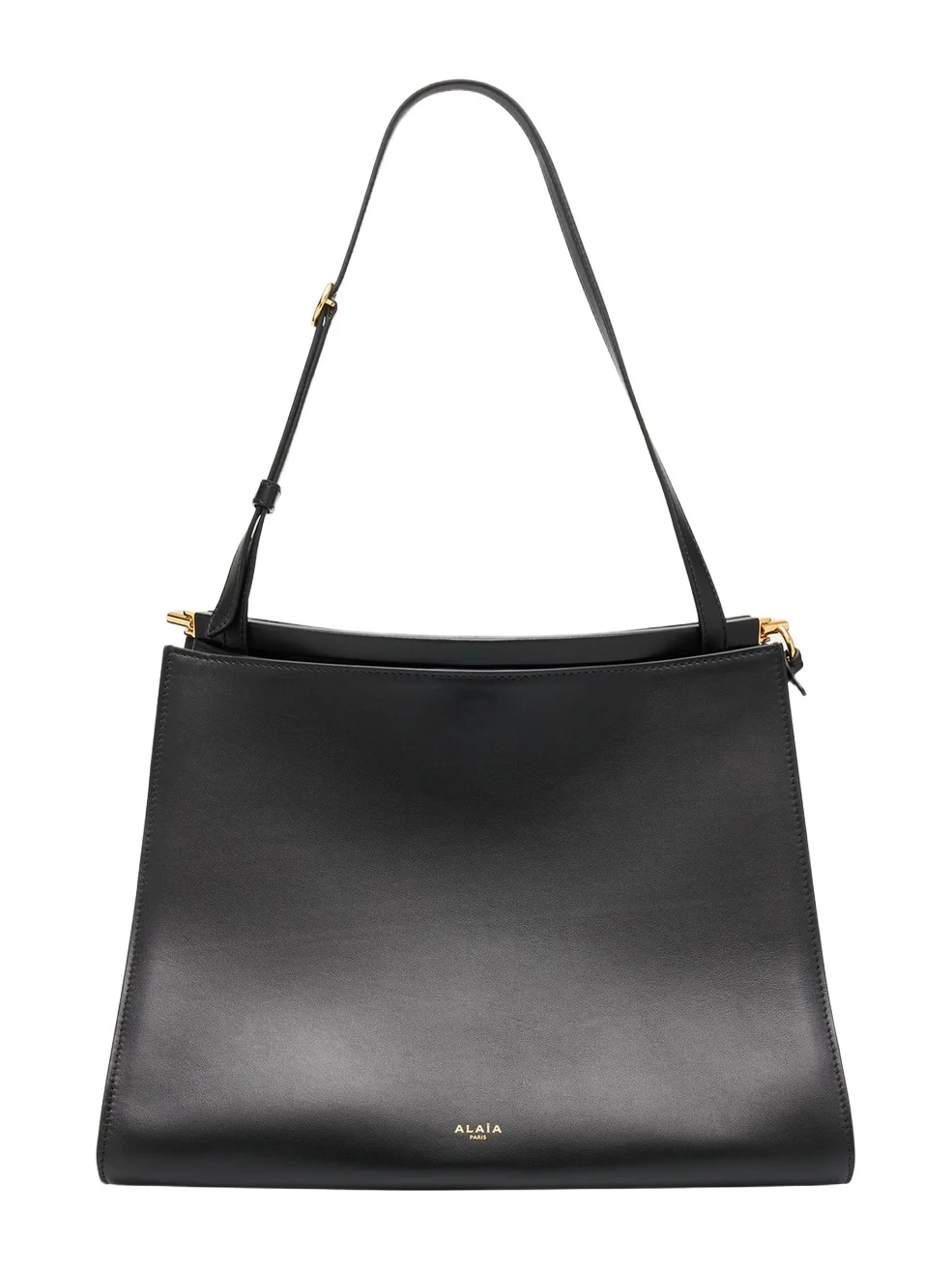 Le Click Medium Curve Shoulder Bag in Glossy Leather