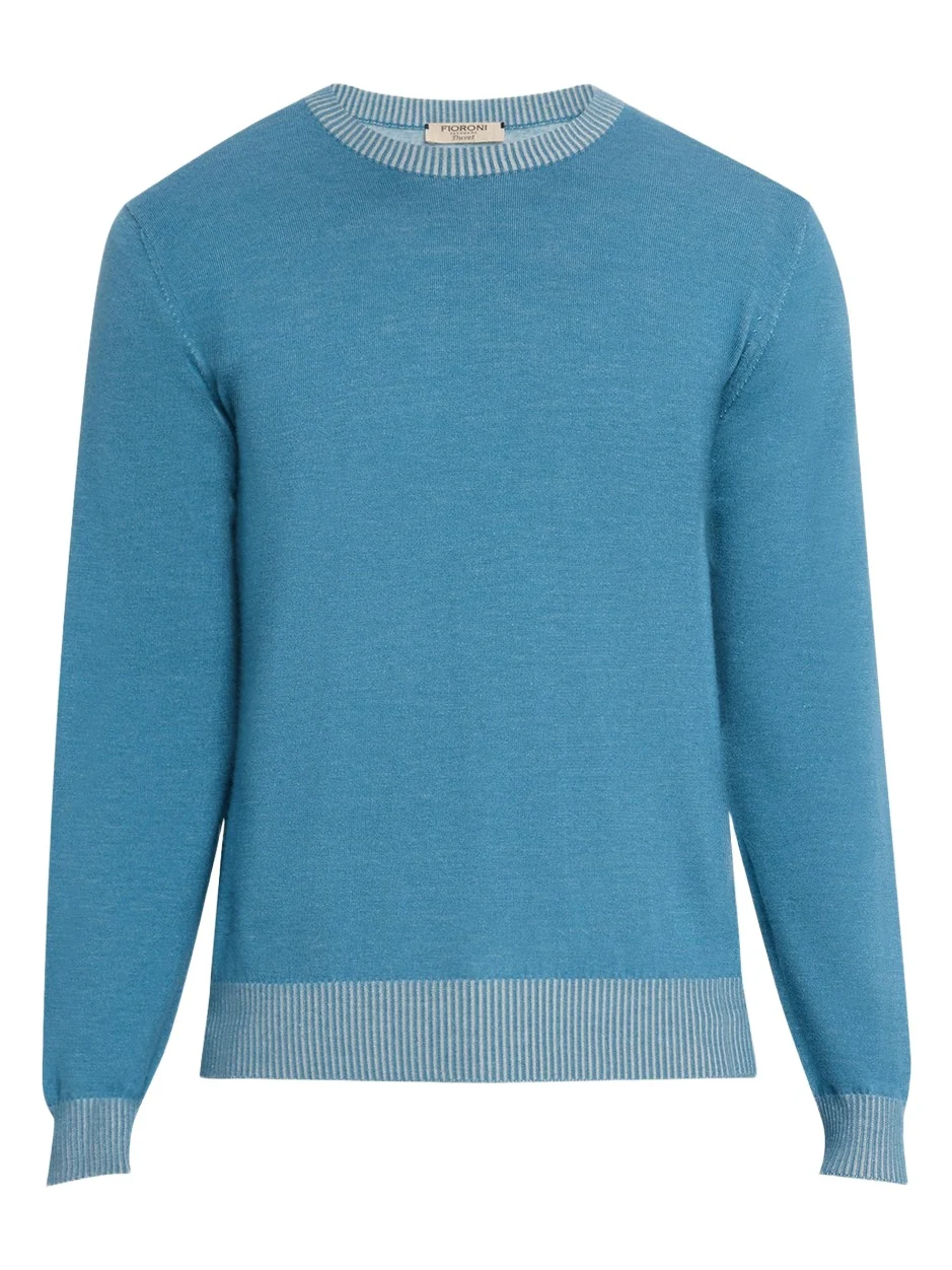 Men's Cotton and Cashmere Duvet Vanise Crewneck Sweater Men's Cotton and Cashmere Duvet Vanise Crewneck Sweater