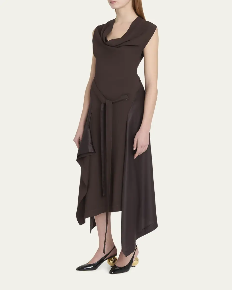 Ferragamo Handkerchief Hem Stretch Cady Dress | Thumbnail 8 Ferragamo Handkerchief Hem Stretch Cady Dress | Thumbnail 8