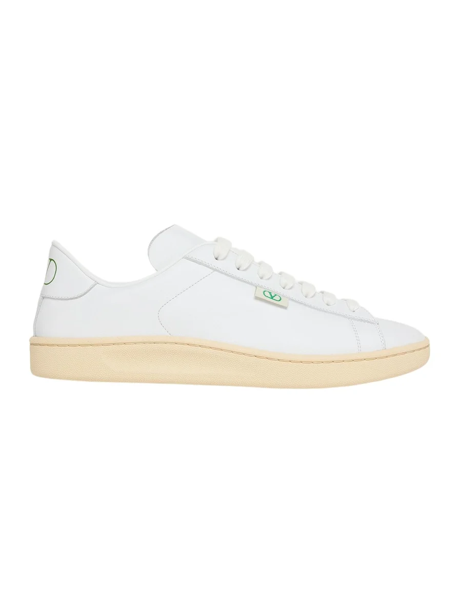 Valentino Garavani Men's Royco V Logo Calfskin Low-Top Sneakers